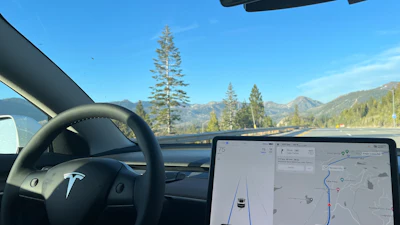 Tesla Autopilot Engaged On I 80 Near Lake Tahoe