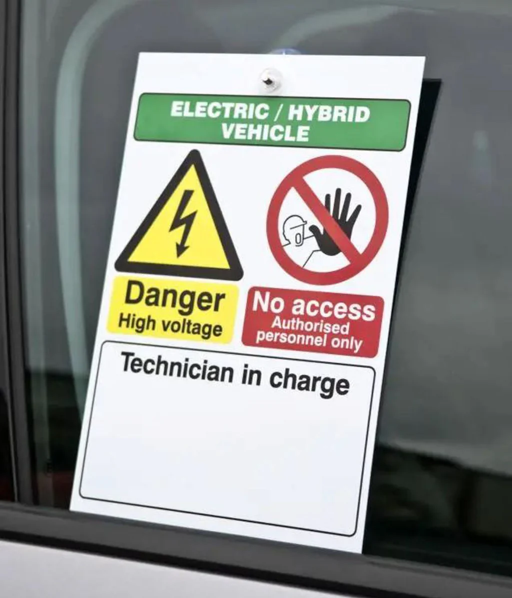 Ev Window Sign