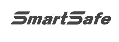 SmartSafe logo in modern italic gray typography