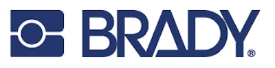 Brady company logo with camera icon and navy blue wordmark